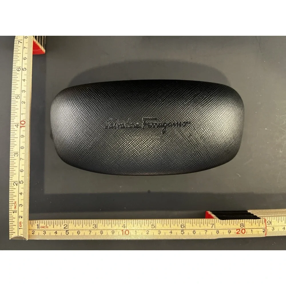 Salvatore Ferragamo Black Plastic Hard Case ONLY for Sunglasses or Eyeglasses